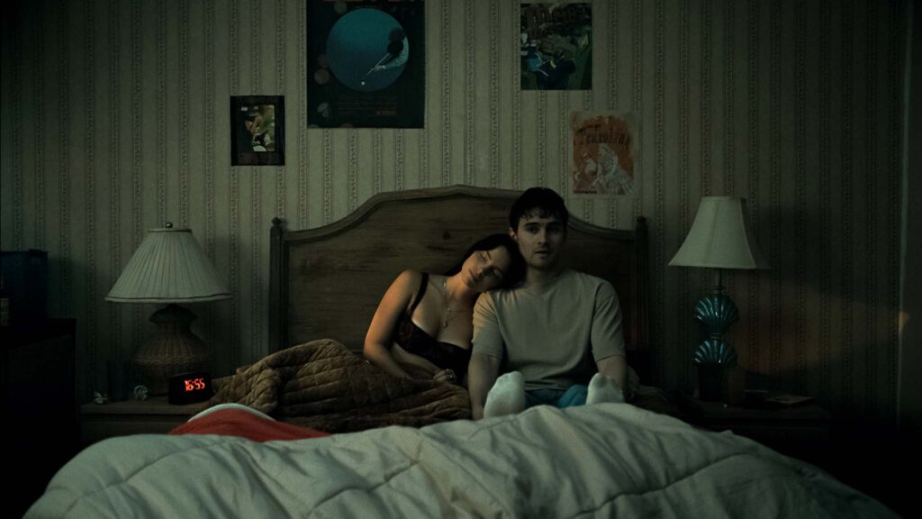 Inde Navarrette as Nikki and Michael Johnston as Bear in Obsession, directed by Curry Barker. Copyright: Focus Features LLC. All Rights Reserved.