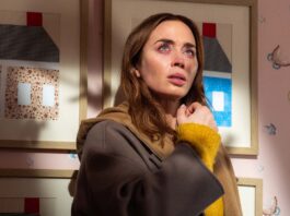 Emily Blunt as Margaret Fairchild, directed by Steven Spielberg. Photo: Niko Tavernise. Copyright: Universal Studios. All Rights Reserved.
