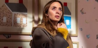 Emily Blunt as Margaret Fairchild, directed by Steven Spielberg. Photo: Niko Tavernise. Copyright: Universal Studios. All Rights Reserved.