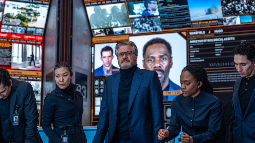 Colin Firth as Noah Scanlon, directed by Steven Spielberg. Photo: Niko Tavernise. Copyright: Universal Pictures and Amblin Entertainment. All Rights Reserved.