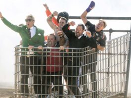 Preston Lacy, Johnny Knoxville, Wee Man, Steve-O, Danger Ehren, Preston Lacy, Chris Pontius and Dave England in Jackass: Best And Last, directed by Jeff Tremaine. Photo: Sean Cliver. Copyright: Paramount Pictures. All Rights Reserved.