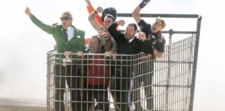 Preston Lacy, Johnny Knoxville, Wee Man, Steve-O, Danger Ehren, Preston Lacy, Chris Pontius and Dave England in Jackass: Best And Last, directed by Jeff Tremaine. Photo: Sean Cliver. Copyright: Paramount Pictures. All Rights Reserved.