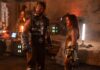 Johannes Haukur Johannesson as Fisto and Camila Mendes as Teela in Masters Of The Universe, directed by Travis Knight. Photo: Giles Keyte. Copyright: Amazon MGM Studios Content Services LLC. All Rights Reserved..