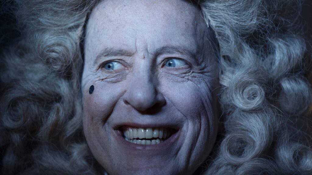 Richard E Grant as Sir Chauncey Savage in Savage House, directed by Peter Glanz. Photo: Dean Rogers. Copyright: Paramount Pictures. All Rights Reserved.