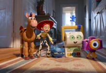 Top 3 Films of the Week 15 June 2026 Bullseye, Jessie (voiced by Joan Cusack), Atlas (Craig Robinson), Smarty Pants (Conan O’Brien) and Snappy (Shelby Rabara) in Toy Story 5, directed by Andrew Stanton. Copyright: Disney/Pixar. All Rights Reserved.