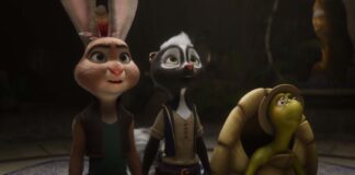 Chickenhare, Meg and Abe in Chickenhare And The Secret Of The Groundhog, directed by Benjamin Mousquet. Copyright: Miracle/iHeart Cinema. All Rights Reserved.