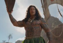 Dwayne Johnson as Maui in Moana, directed by Thomas Kail. Copyright: Disney Enterprises, Inc. All Rights Reserved.