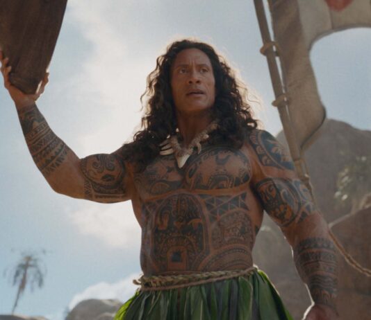 Dwayne Johnson as Maui in Moana, directed by Thomas Kail. Copyright: Disney Enterprises, Inc. All Rights Reserved.