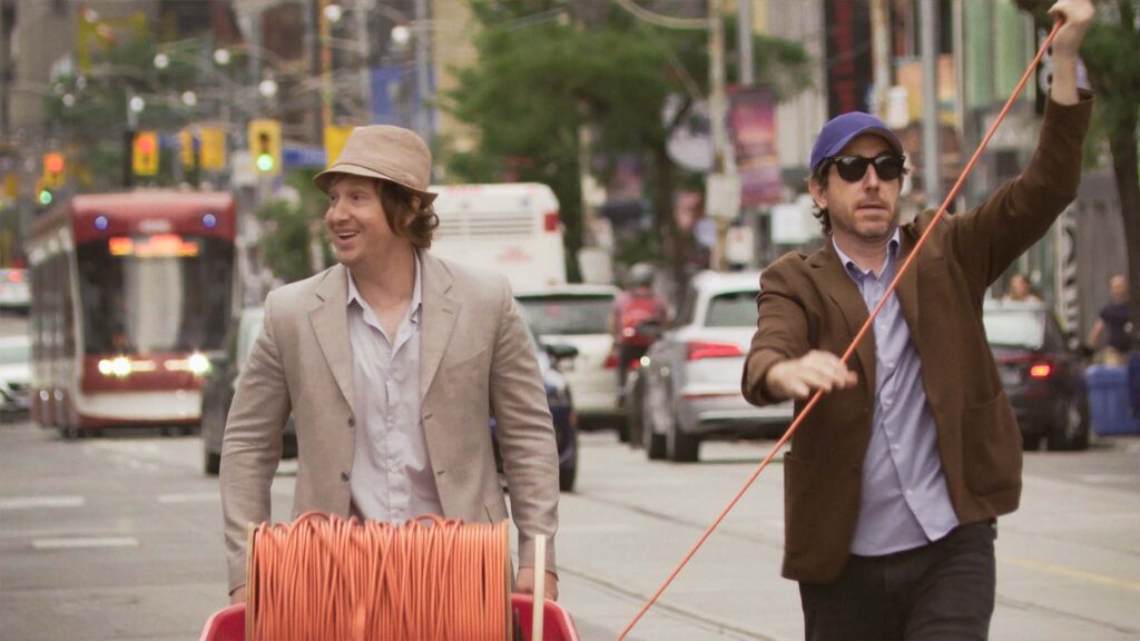 Jay McCarrol and Matt Johnson in Nirvanna: The Band - The Show - The Movie, directed by Matt Johnson. Copyright: Neon. All Rights Reserved.