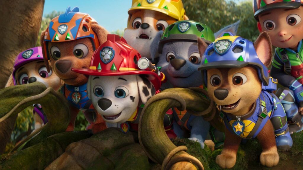 PAW Patrol: The Dino Movie, directed by Cal Brunker. Copyright: Paramount Pictures. All Rights Reserved.