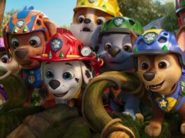 PAW Patrol: The Dino Movie, directed by Cal Brunker. Copyright: Paramount Pictures. All Rights Reserved.