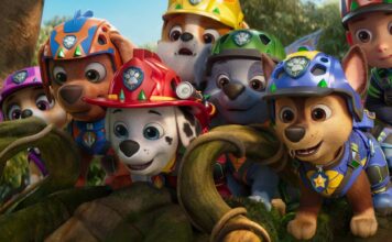 Film Review of the Week 3 August 2026 PAW Patrol: The Dino Movie, directed by Cal Brunker. Copyright: Paramount Pictures. All Rights Reserved.