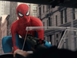 Tom Holland as Spider-Man in Spider-Man: Brand New Day, directed by Destin Daniel Cretton. Copyright: 2026 CTMG. All Rights Reserved. Marvel and all related character names: Copyright 2026 Marvel.