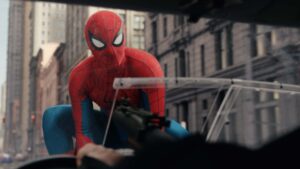 Tom Holland as Spider-Man in Spider-Man: Brand New Day, directed by Destin Daniel Cretton. Copyright: 2026 CTMG. All Rights Reserved. Marvel and all related character names: Copyright 2026 Marvel.