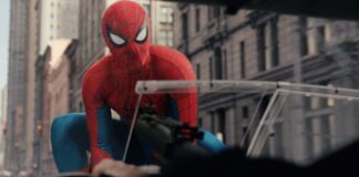 Tom Holland as Spider-Man in Spider-Man: Brand New Day, directed by Destin Daniel Cretton. Copyright: 2026 CTMG. All Rights Reserved. Marvel and all related character names: Copyright 2026 Marvel.