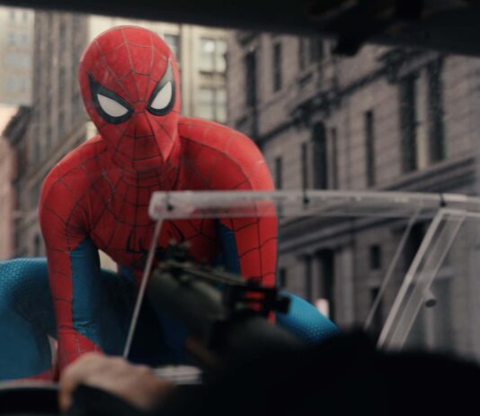 Tom Holland as Spider-Man in Spider-Man: Brand New Day, directed by Destin Daniel Cretton. Copyright: 2026 CTMG. All Rights Reserved. Marvel and all related character names: Copyright 2026 Marvel.