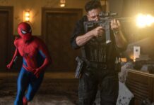Top 3 Films of the Week 27 July 2026 Spider-Man and Jon Bernthal as The Punisher in Spider-Man: Brand New Man, directed by Destin Daniel Cretton. Photo: Jay Maidment. Copyright: 2026 CTMG. All Rights Reserved. Marvel and all related character names: Copyright 2026 Marvel.