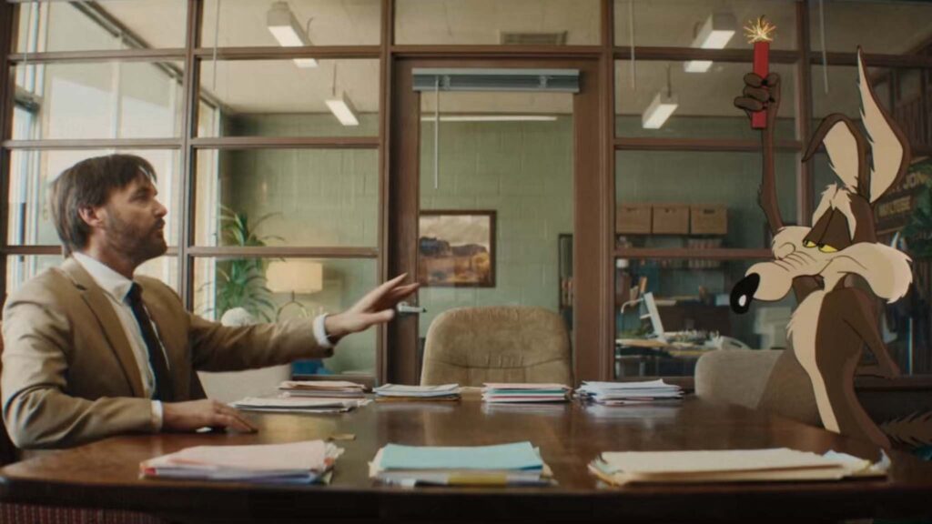 Will Forte as Kevin Avery and Wile E Coyote in Coyote Vs ACME, directed by Dave Green. Copyright: Altitude Film Distribution. All Rights Reserved.