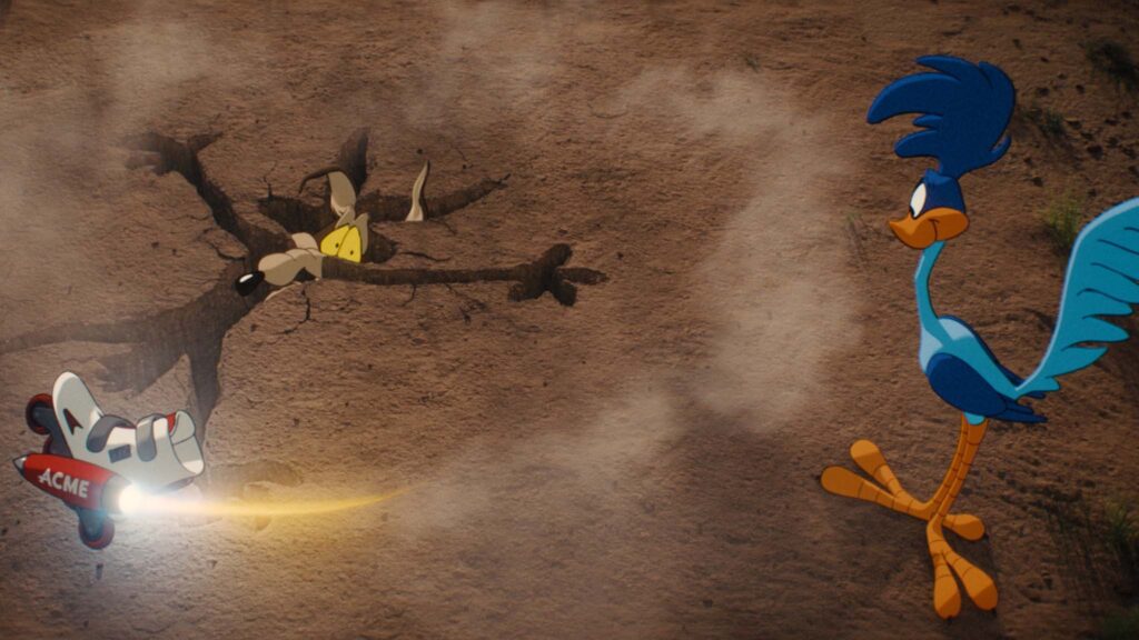 Wile E Coyote and the Road Runner in Coyote Vs ACME, directed by Dave Green. Copyright: Altitude Film Distribution. All Rights Reserved.