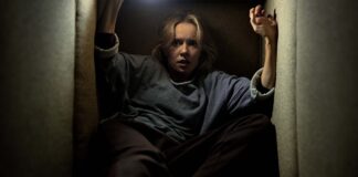 Amelia Eve and Gemma in Insidious: Out Of The Further, directed by Jacob Chase. Photo: Narelle Portanier. Copyright: Screen Gems/CTMG, Inc. All Rights Reserved.