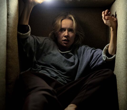 Amelia Eve and Gemma in Insidious: Out Of The Further, directed by Jacob Chase. Photo: Narelle Portanier. Copyright: Screen Gems/CTMG, Inc. All Rights Reserved.