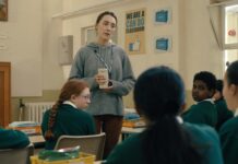 Nia Brown as Pauline and Saoirse Ronan as Maria in Bad Apples, directed by Jonatan Etzler Photo: Nea Asphäll. Copyright: Paramount Pictures/Pulse Films. All Rights Reserved.