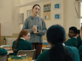 Nia Brown as Pauline and Saoirse Ronan as Maria in Bad Apples, directed by Jonatan Etzler Photo: Nea Asphäll. Copyright: Paramount Pictures/Pulse Films. All Rights Reserved.