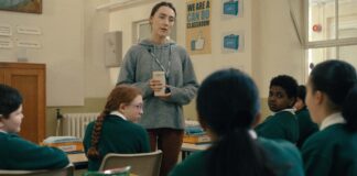 Nia Brown as Pauline and Saoirse Ronan as Maria in Bad Apples, directed by Jonatan Etzler Photo: Nea Asphäll. Copyright: Paramount Pictures/Pulse Films. All Rights Reserved.