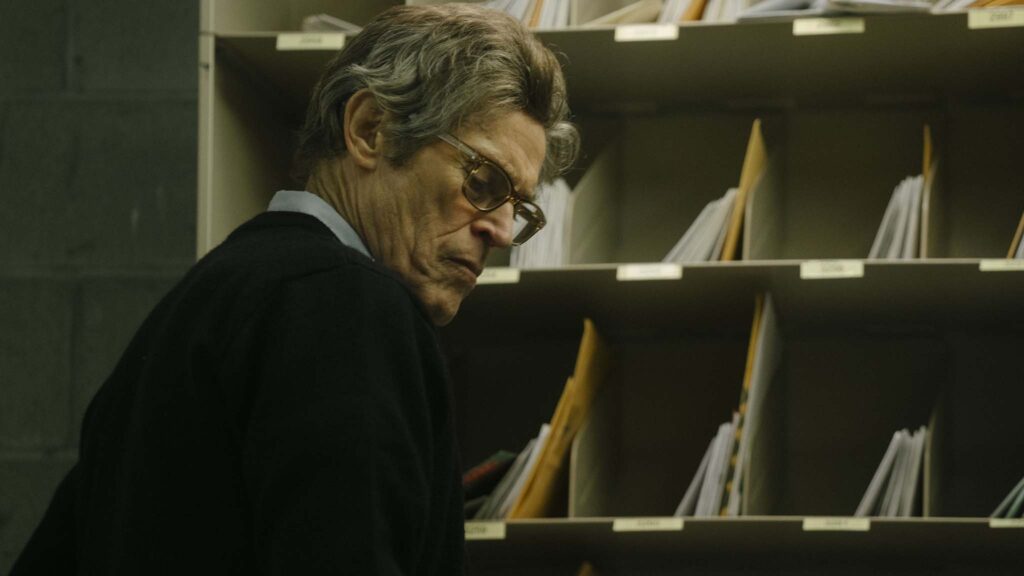 Willem Dafoe as Ed Saxberger in Late Fame, directed by Kent Jones. Photo: Atsushi Nishijima. Copyright: Late Fame LLC. All Rights Reserved.