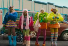 Film Review of the Week 26 October 2026 Naomi Ackie as Sade, Keke Palmer as Corvette, Poppy Liu as Jianhu and Taylour Paige as Mariah in I Love Boosters, directed by Boots Riley. Copyright: Neon. All Rights Reserved.