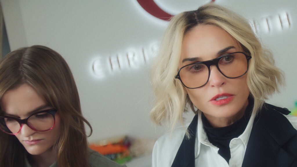 Demi Moore as Christie Smith in I Love Boosters, directed by Boots Riley. Copyright: Neon. All Rights Reserved.