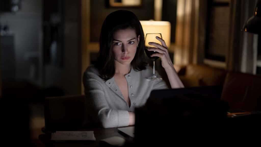 Anne Hathaway as Verity Crawford in Verity, directed by Michael Showalter. Photo: Alisha Wetherill. Copyright: Amazon Content Services LLC. All Rights Reserved.