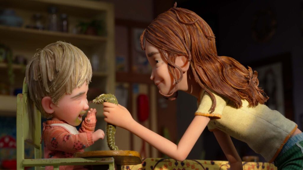 Mac McKeel (voiced by Arthur Knight) and Prue McKeel (Peyton Elizabeth Lee) in Wildwood, directed by Travis Knight. Copyright: Laika/Black Bear. All Rights Reserved.
